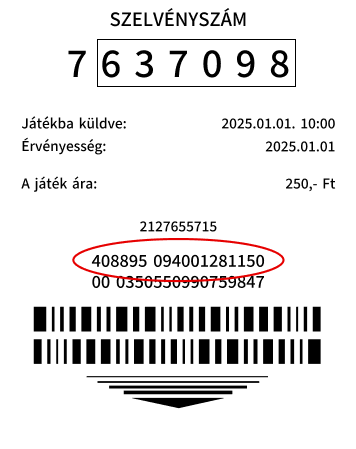 Eurojackpot szelvény